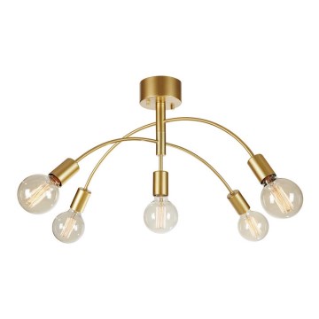 Markslöjd 108285 - Lampadario a plafone CYGNUS 5xE27/40W/230V oro