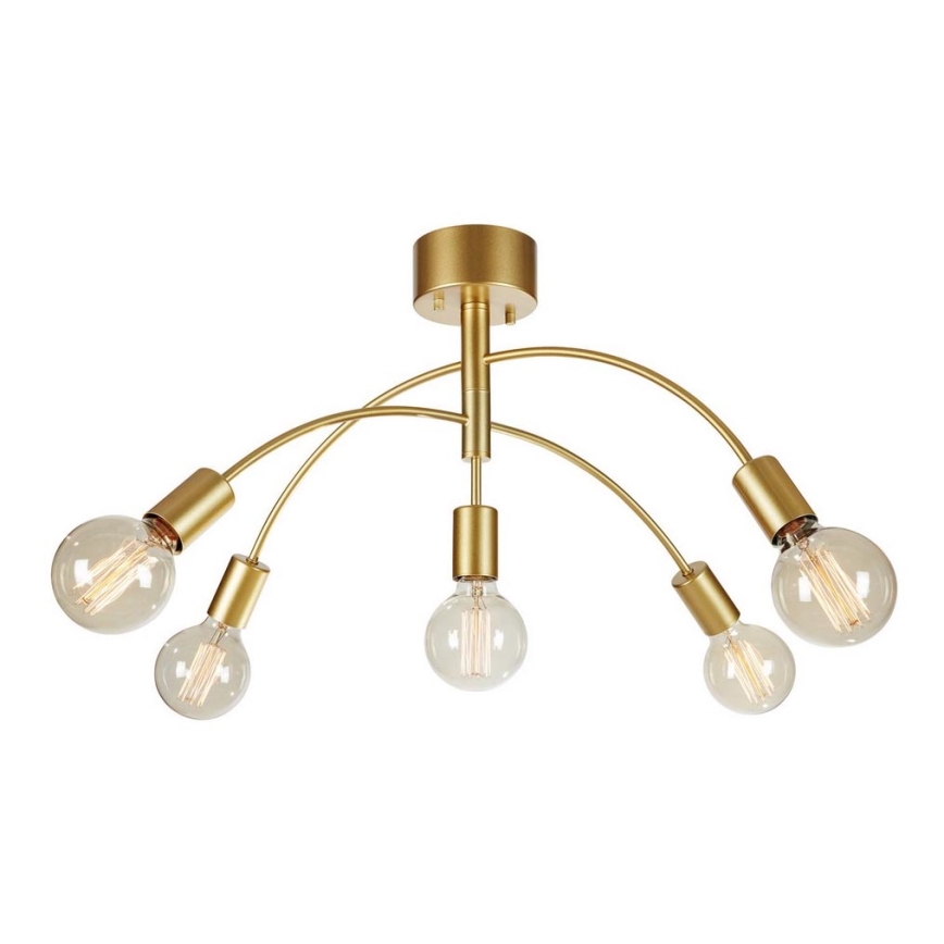 Markslöjd 108285 - Lampadario a plafone CYGNUS 5xE27/40W/230V oro