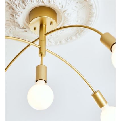 Markslöjd 108285 - Lampadario a plafone CYGNUS 5xE27/40W/230V oro