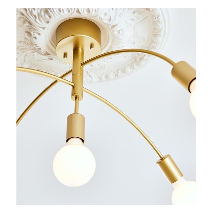 Markslöjd 108285 - Lampadario a plafone CYGNUS 5xE27/40W/230V oro