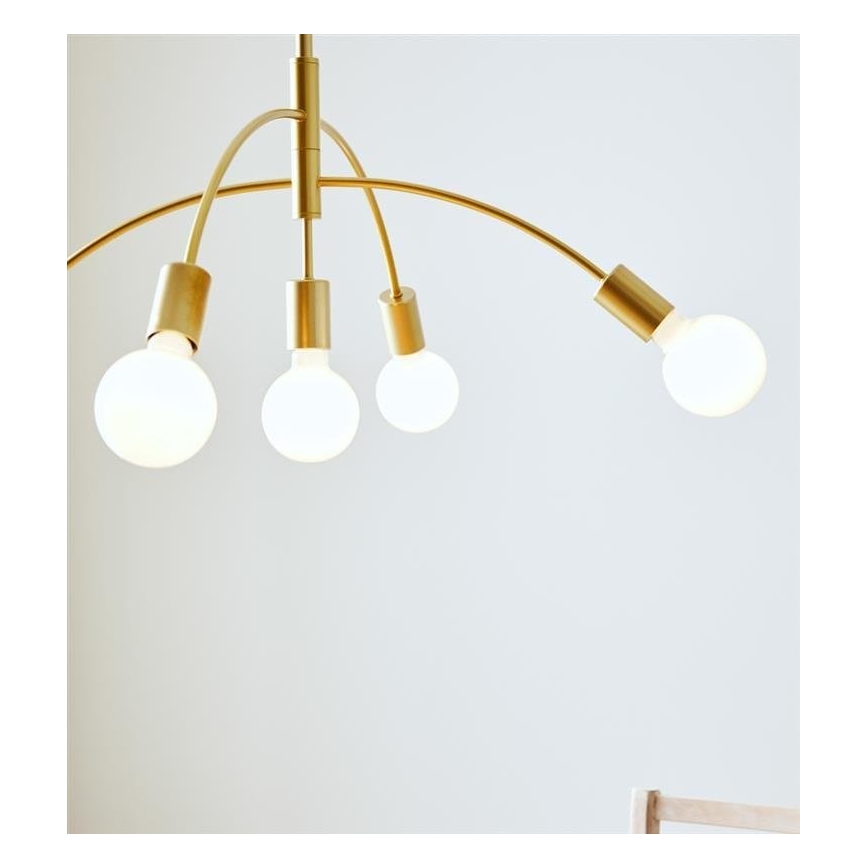Markslöjd 108287 - Lampadario su filo CYGNUS 5xE27/40W/230V oro
