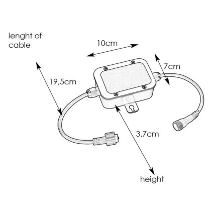 Markslöjd 108332 - Scatola portafusibili GARDEN24 24V IP44