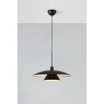 Markslöjd 108431 - Lampadario a sospensione con filo MILLINGE 1xE27/40W/230V nero