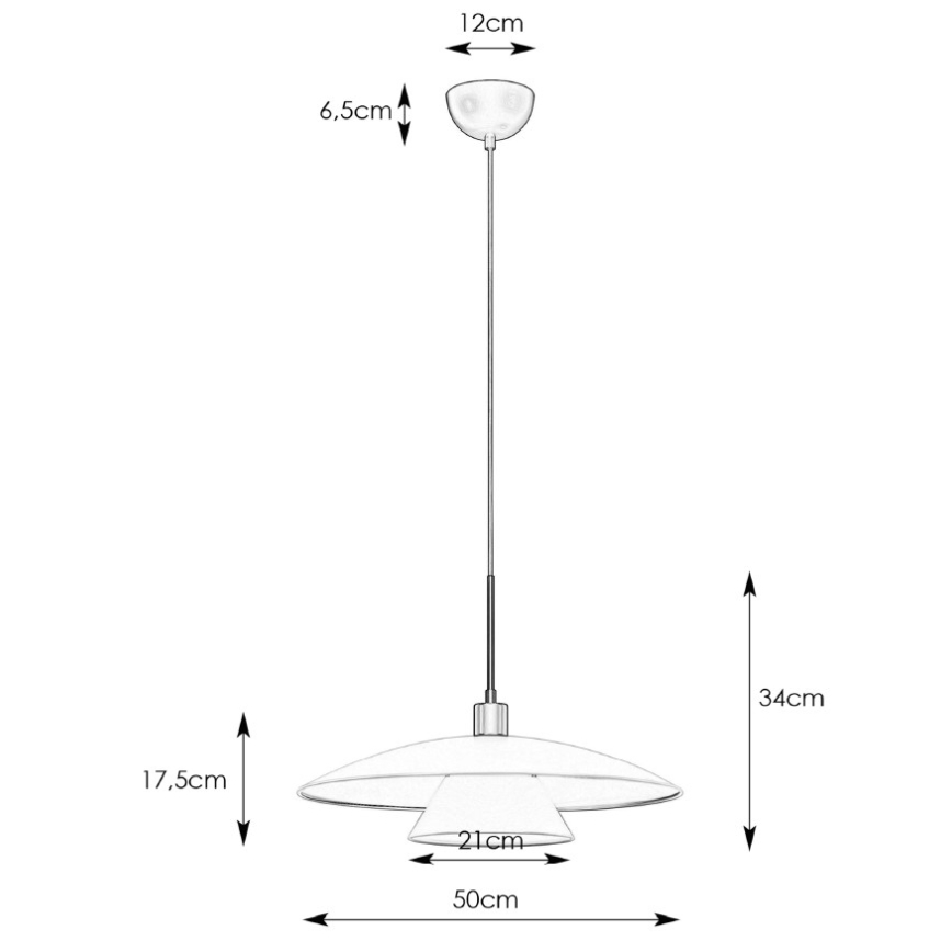 Markslöjd 108431 - Lampadario a sospensione con filo MILLINGE 1xE27/40W/230V nero
