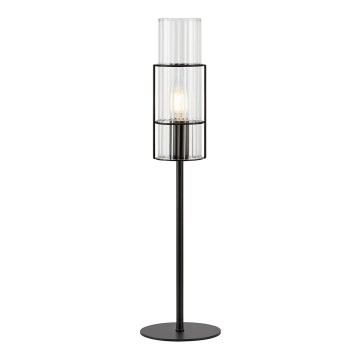 Markslöjd 108555 - Lampada da tavolo TUBO 1xE14/40W/230V 50 cm nero/clear