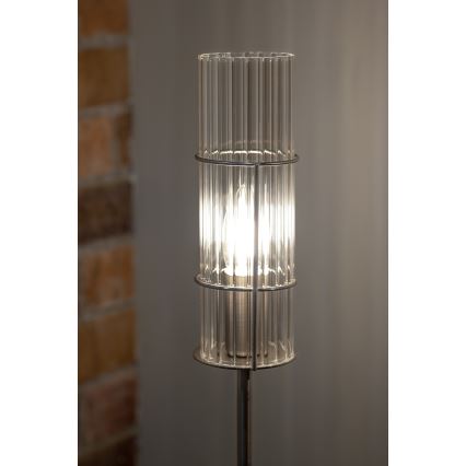 Markslöjd 108557 - Lampada da tavolo TUBO 1xE14/40W/230V 50 cm cromo lucido/clear