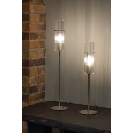 Markslöjd 108557 - Lampada da tavolo TUBO 1xE14/40W/230V 50 cm cromo lucido/clear