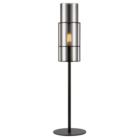 Markslöjd 108559 - Lampada da tavolo TUBO 1xE14/40W/230V 50 cm nero