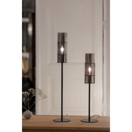 Markslöjd 108559 - Lampada da tavolo TUBO 1xE14/40W/230V 50 cm nero