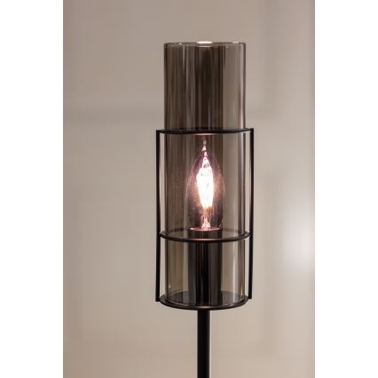 Markslöjd 108560 - Lampada da tavolo TORCIA 1xE14/40W/230V 65 cm nero