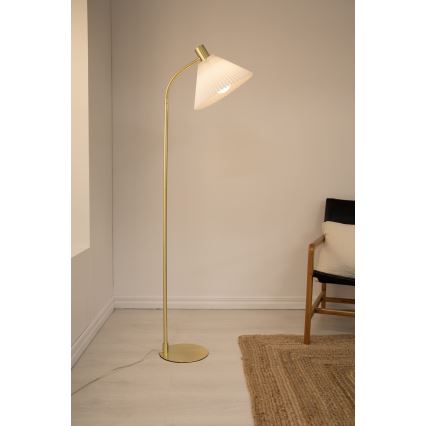 Markslöjd 108569 - Lampada con piedistallo MIRA 1xE27/40W/230V oro