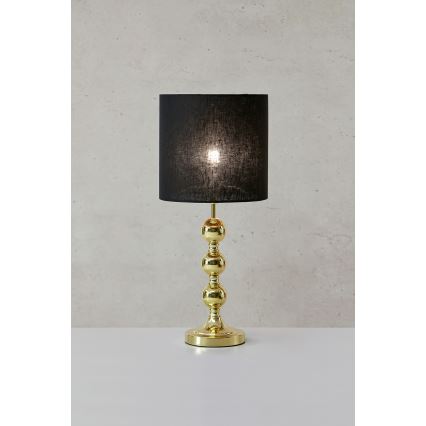 Markslöjd 108574 - Lampada da tavolo OCTO 1xE27/40W/230V nero/oro