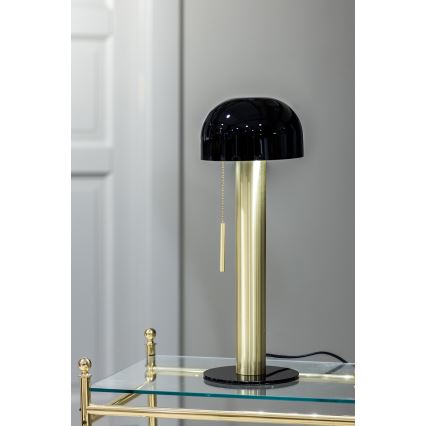 Markslöjd 108576 - Lampada da tavolo COSTA 2xG9/18W/230V nero/oro