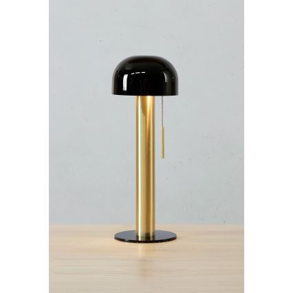 Markslöjd 108576 - Lampada da tavolo COSTA 2xG9/18W/230V nero/oro