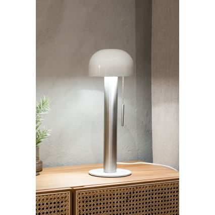 Markslöjd 108577 - Lampada da tavolo COSTA 2xG9/18W/230V bianco/cromo opaco