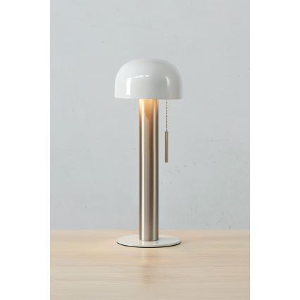 Markslöjd 108577 - Lampada da tavolo COSTA 2xG9/18W/230V bianco/cromo opaco