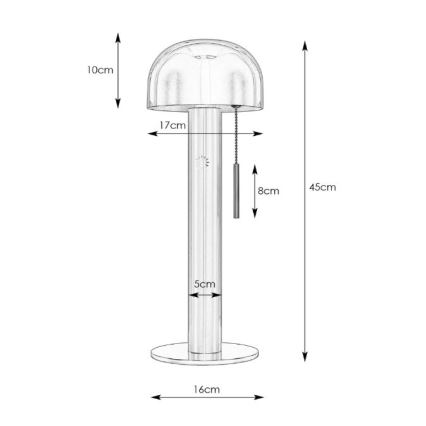 Markslöjd 108577 - Lampada da tavolo COSTA 2xG9/18W/230V bianco/cromo opaco