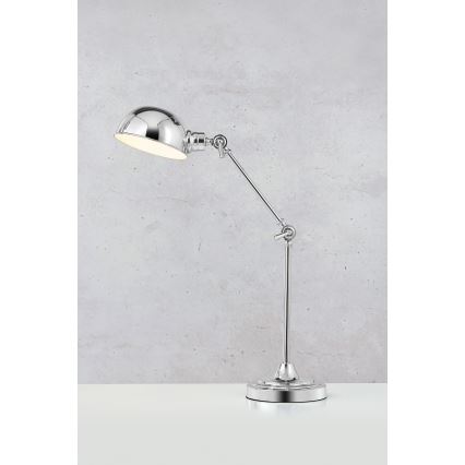 Markslöjd 108583 - Lampada da tavolo PORTLAND 1xE27/40W/230V cromo lucido