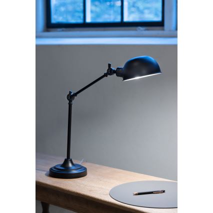 Markslöjd 108584 - Lampada da tavolo PORTLAND 1xE27/40W/230V nero