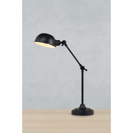 Markslöjd 108584 - Lampada da tavolo PORTLAND 1xE27/40W/230V nero