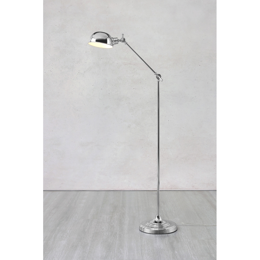 Markslöjd 108585 - Lampada con piedistallo PORTLAND 1xE27/40W/230V cromo lucido