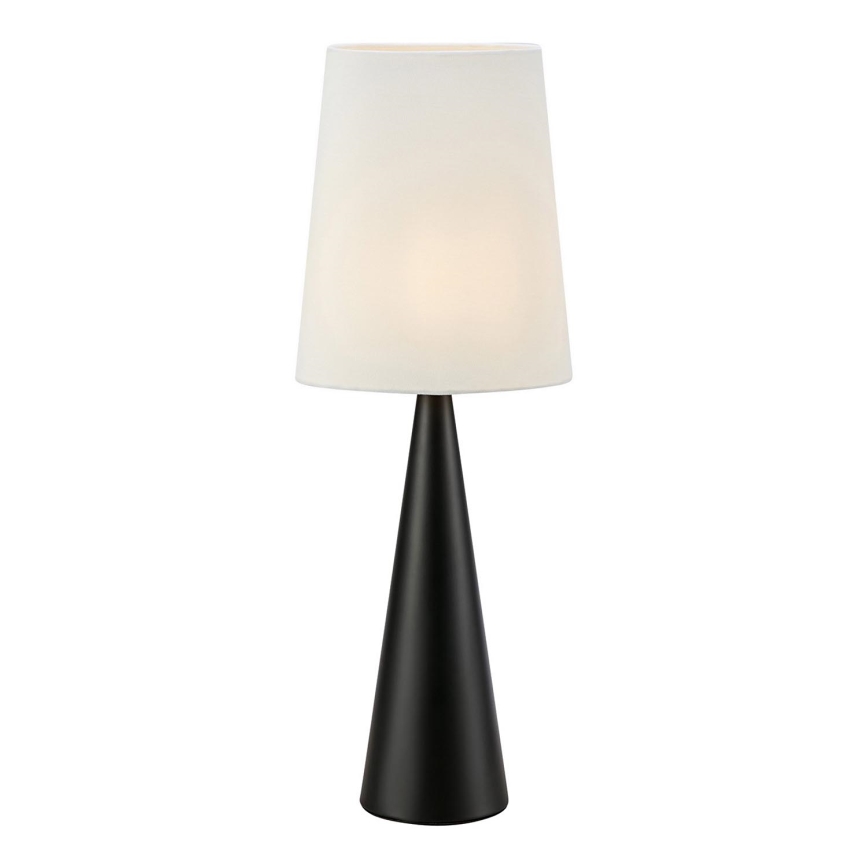 Markslöjd 108597 - Lampada da tavolo CONUS 1xE14/40W/230V bianco/nero