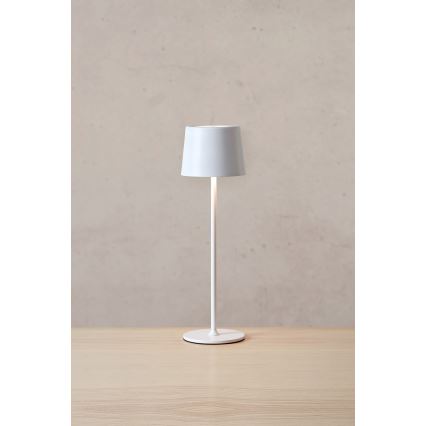 Markslöjd 108654 - Lampada ricaricabile dimmerabile a LED FIORE LED/2W/5V IP44 38 cm bianca