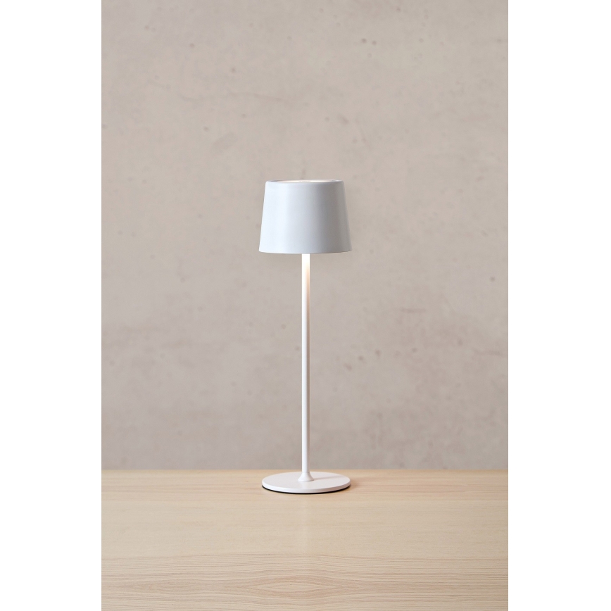 Markslöjd 108654 - Lampada ricaricabile dimmerabile a LED FIORE LED/2W/5V IP44 38 cm bianca