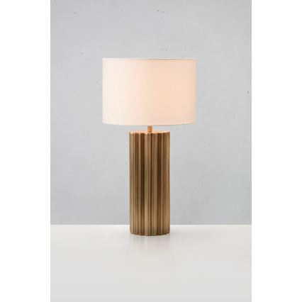 Markslöjd 108669 - Lampada da tavolo HASHIRA 1xE27/40W/230V bianco/ottone