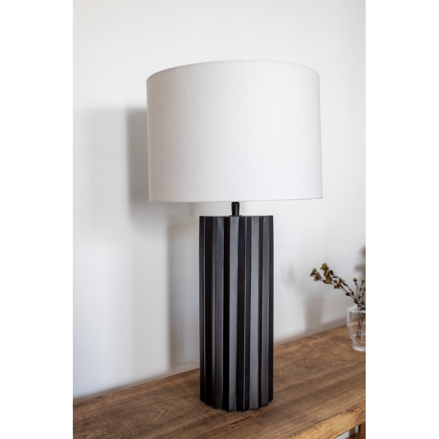 Markslöjd 108670 - Lampada da tavolo HASHIRA 1xE27/40W/230V bianco/nero