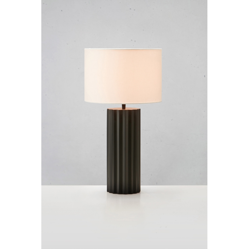 Markslöjd 108670 - Lampada da tavolo HASHIRA 1xE27/40W/230V bianco/nero
