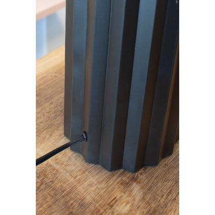 Markslöjd 108670 - Lampada da tavolo HASHIRA 1xE27/40W/230V bianco/nero