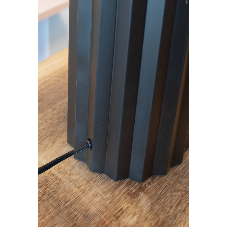 Markslöjd 108670 - Lampada da tavolo HASHIRA 1xE27/40W/230V bianco/nero