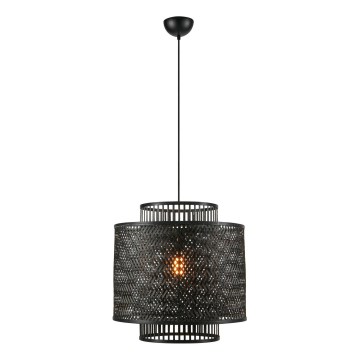 Markslöjd 108676 - Lampadario a sospensione con filo STRATI 1xE27/40W/230V nero/bambù