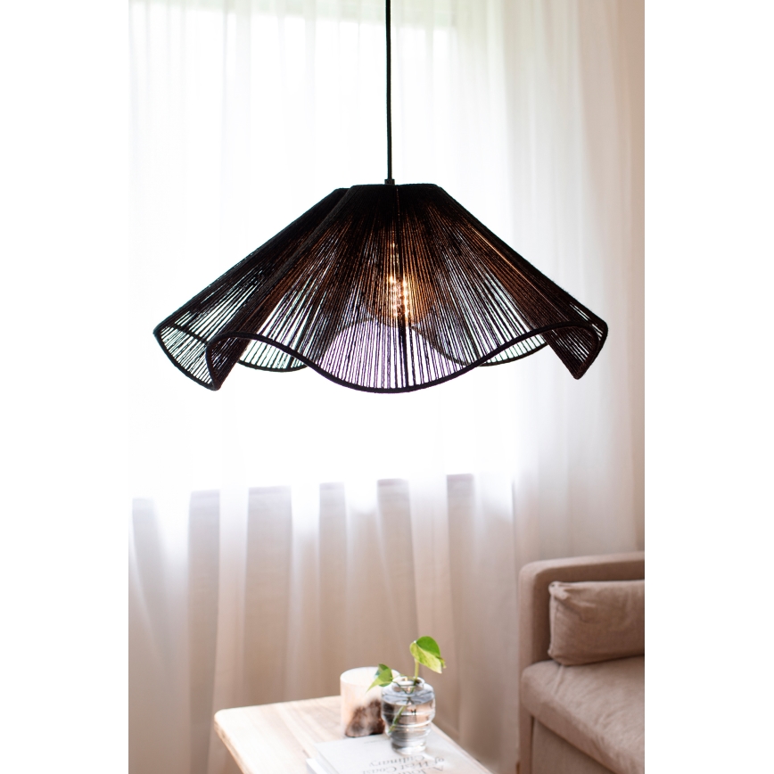 Markslöjd 108682 - Lampadario a sospensione con filo NAMI 1xE27/40W/230V nero