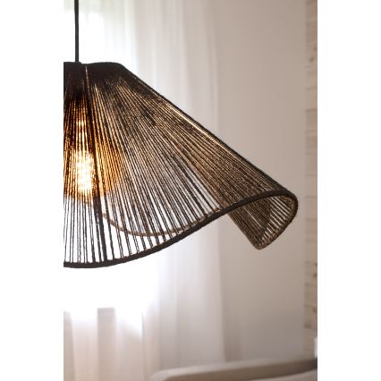 Markslöjd 108682 - Lampadario a sospensione con filo NAMI 1xE27/40W/230V nero