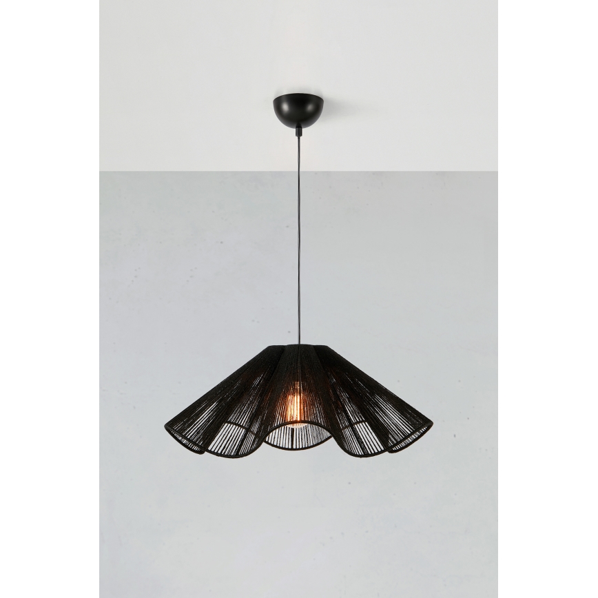 Markslöjd 108682 - Lampadario a sospensione con filo NAMI 1xE27/40W/230V nero