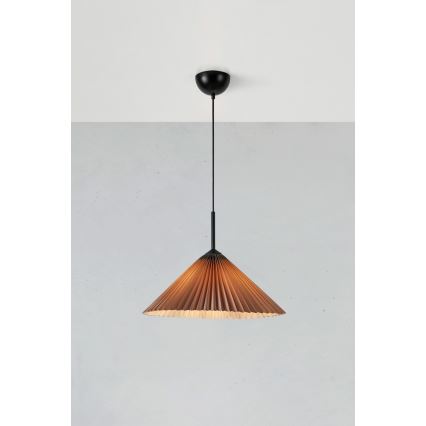 Markslöjd 108709 - Lampadario a sospensione con filo PLISADO 1xE27/40W/230V diametro 50 cm grigio