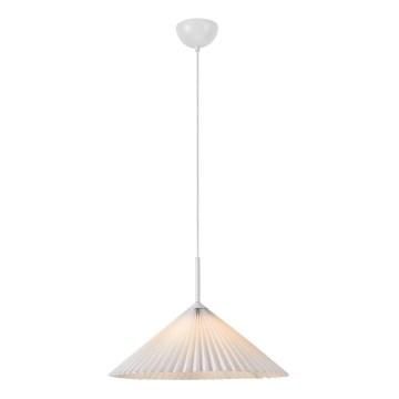 Markslöjd 108711 - Lampadario a sospensione con filo PLISADO 1xE27/40W/230V diametro 50 cm bianco