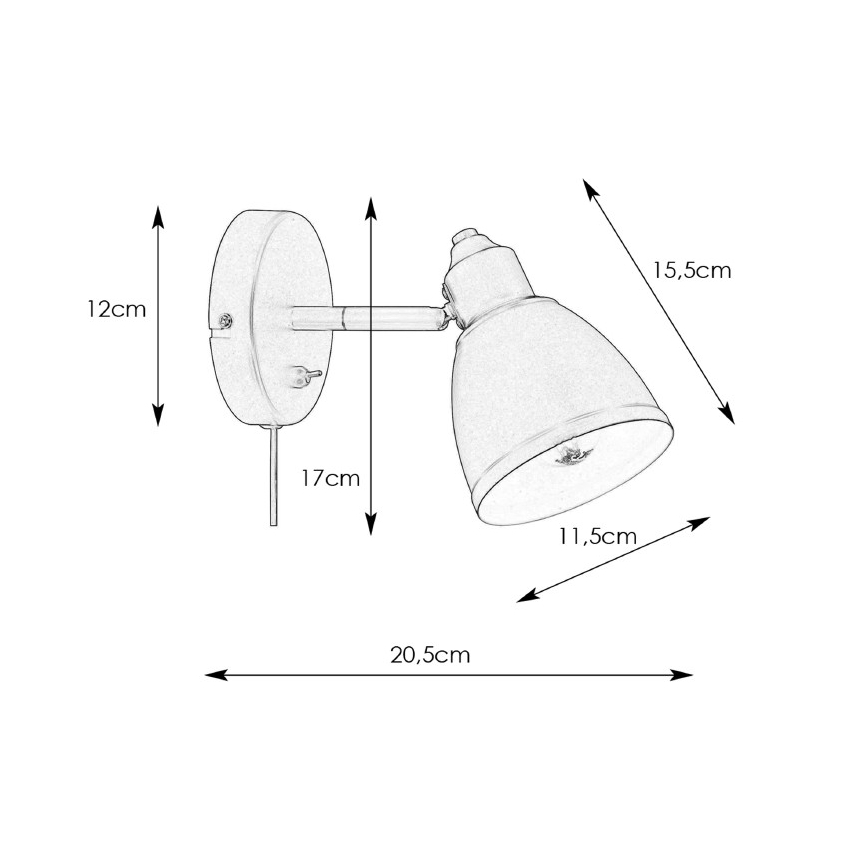 Markslöjd 108714 - Applique STORY 1xE14/40W/230V ottone