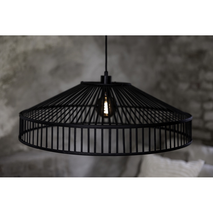 Markslöjd 108782 - Lampadario a sospensione con filo TAPA 1xE27/40W/230V nero/bambù