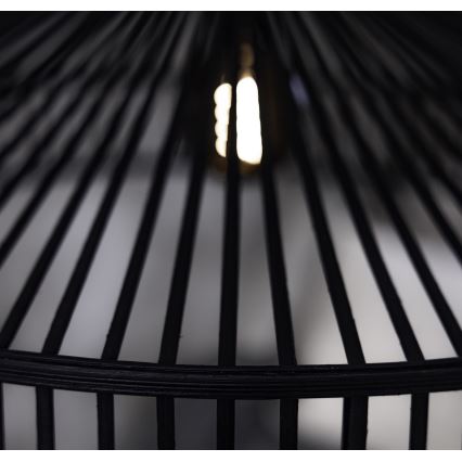 Markslöjd 108782 - Lampadario a sospensione con filo TAPA 1xE27/40W/230V nero/bambù