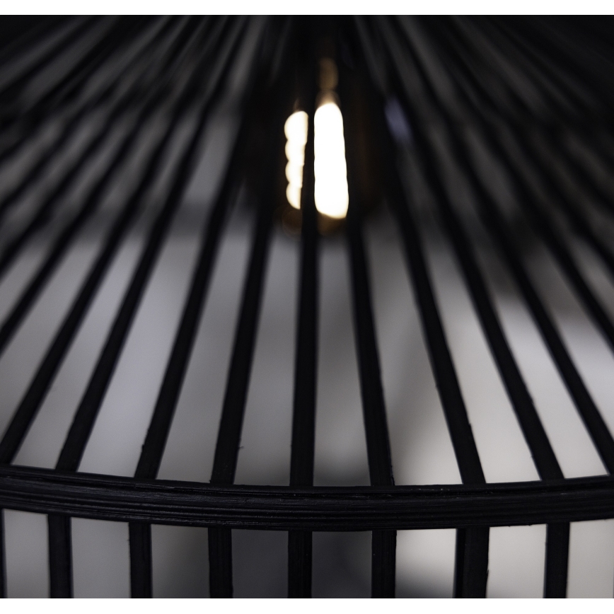Markslöjd 108782 - Lampadario a sospensione con filo TAPA 1xE27/40W/230V nero/bambù