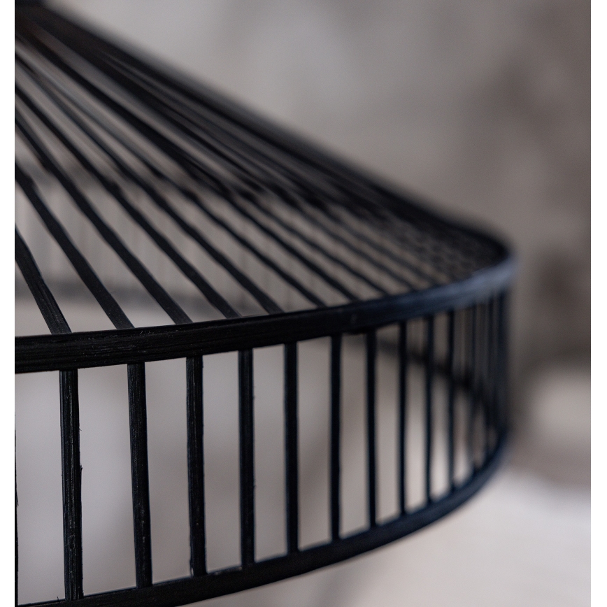 Markslöjd 108782 - Lampadario a sospensione con filo TAPA 1xE27/40W/230V nero/bambù