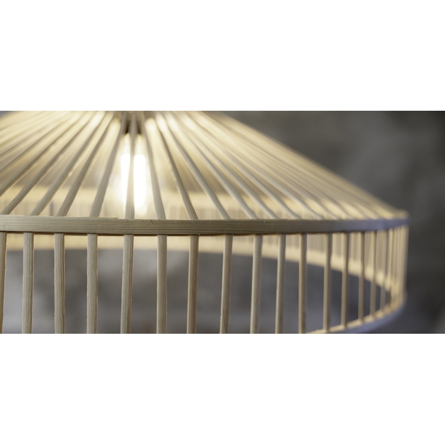 Markslöjd 108783 - Lampadario a sospensione con filo TAPA 1xE27/40W/230V beige/bambù