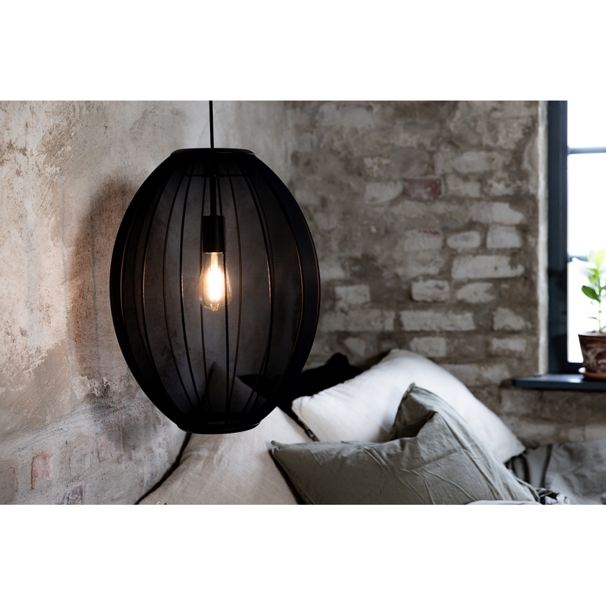 Markslöjd 108795 - Lampadario a sospensione con filo FLORENCE 1xE27/40W/230V nero
