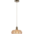 Markslöjd 108858 - Lampadario a sospensione con filo KURAGE 1xE27/40W/230V ottone/fumé beige