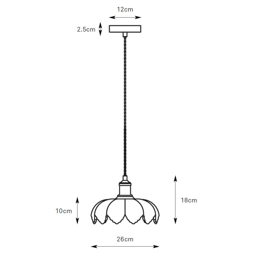 Markslöjd 108858 - Lampadario a sospensione con filo KURAGE 1xE27/40W/230V ottone/fumé beige