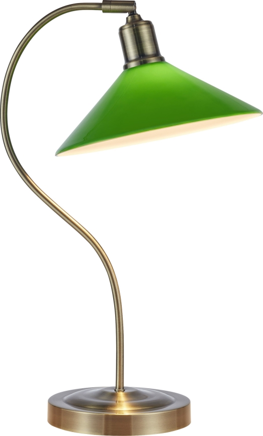 Markslöjd 108864 - Lampada da tavolo VELA 1xE27/40W/230V ottone/verde