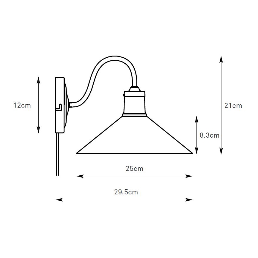 Markslöjd 108865 - Applique VELA 1xE27/40W/230V ottone/bianco